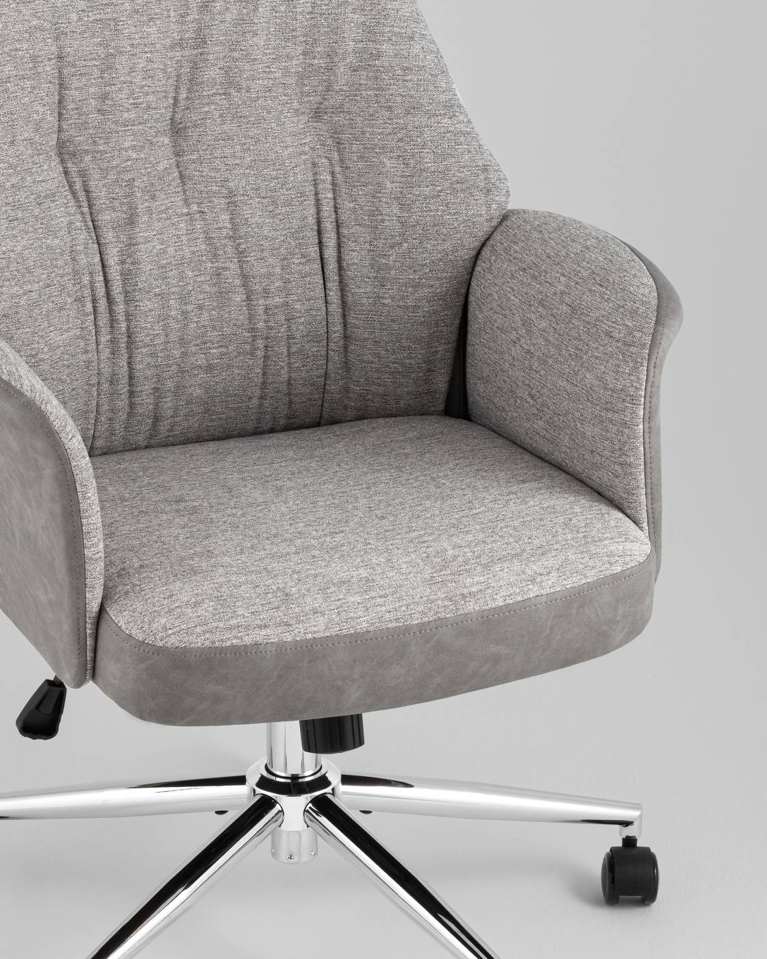 YF-0515 ZE119A-14+FH-64 l.grey retr Офисное кресло Stool Group YF-0515 ZE119A-14+FH-64 l.grey retr