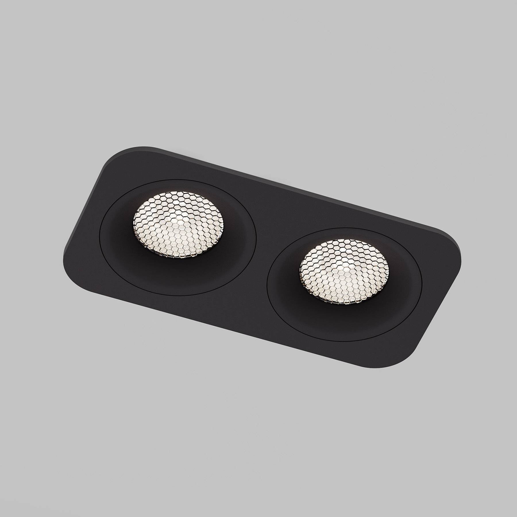 15277/LED 20W 4000K черный IP44 Встраиваемый светильник Elektrostandard Tetro 15277/LED 20W 4000K черный IP44