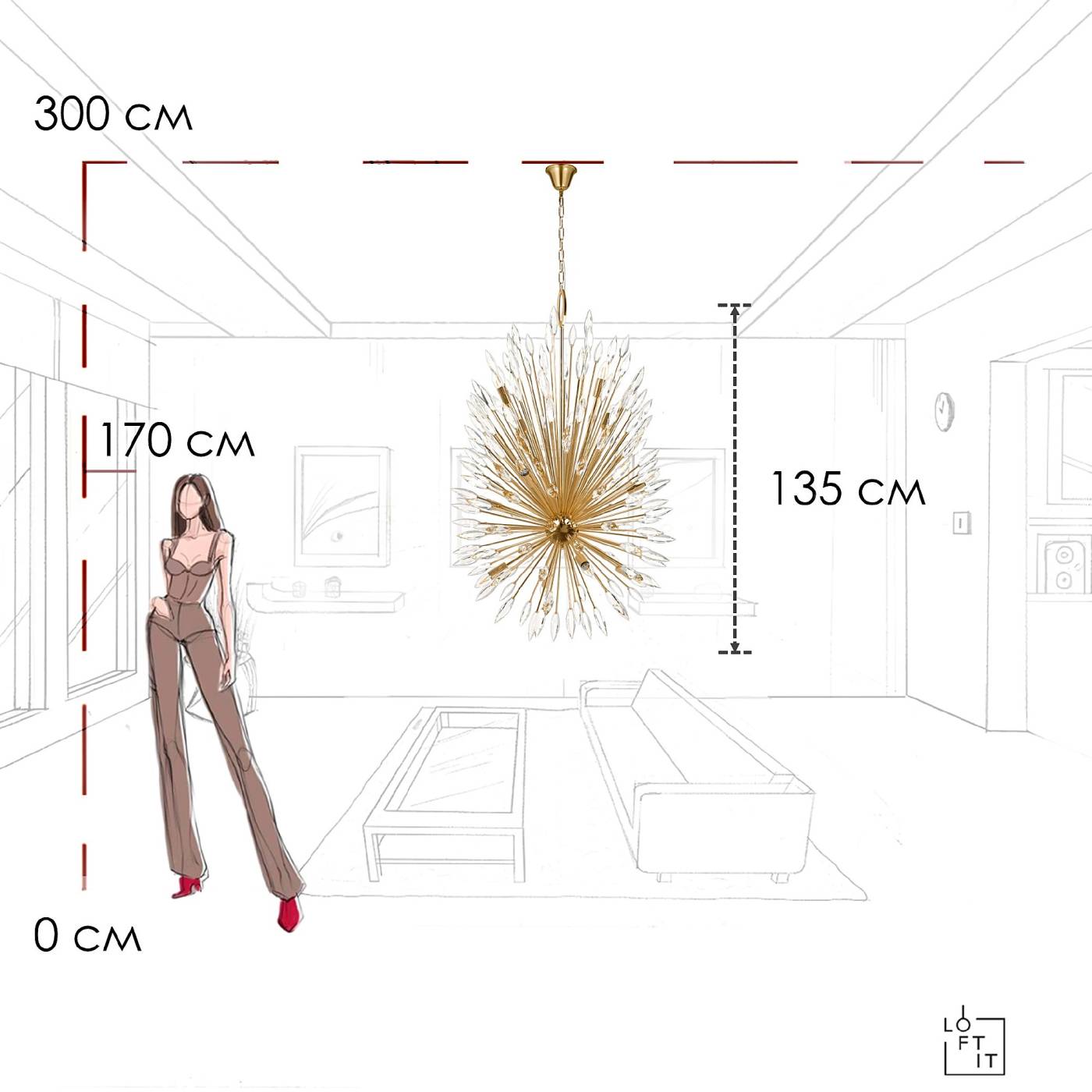 Подвесная люстра Loft It Splash 10418/12