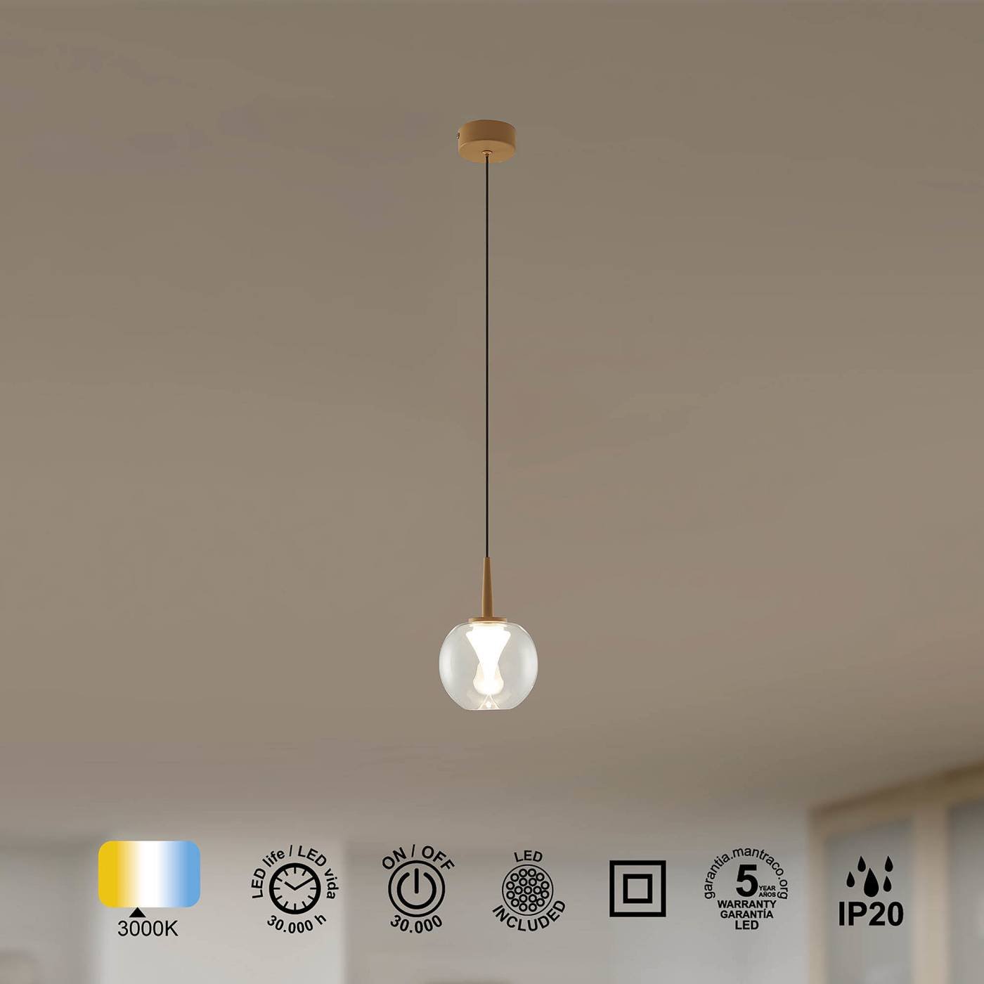 Светильник подвесной Mantra Andromeda 9078