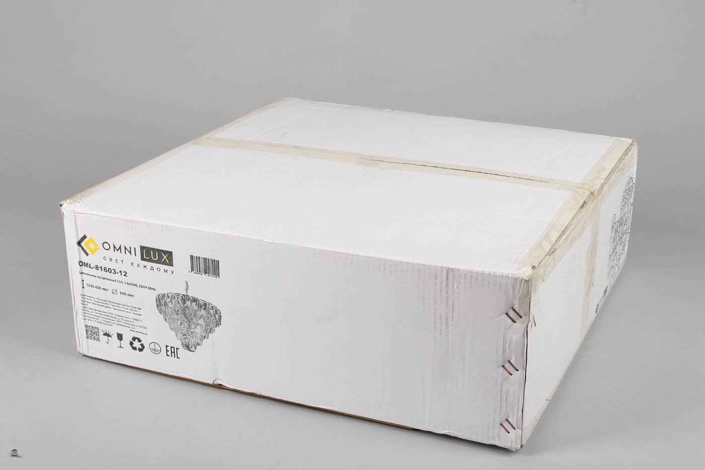 OML-81603-12 Подвесная хрустальная люстра Reggiolo Omnilux OML-81603-12