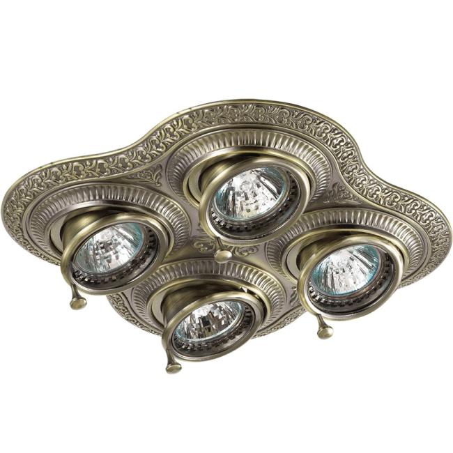 Встраиваемый светильник с узорами Vintage 370178 Novotech