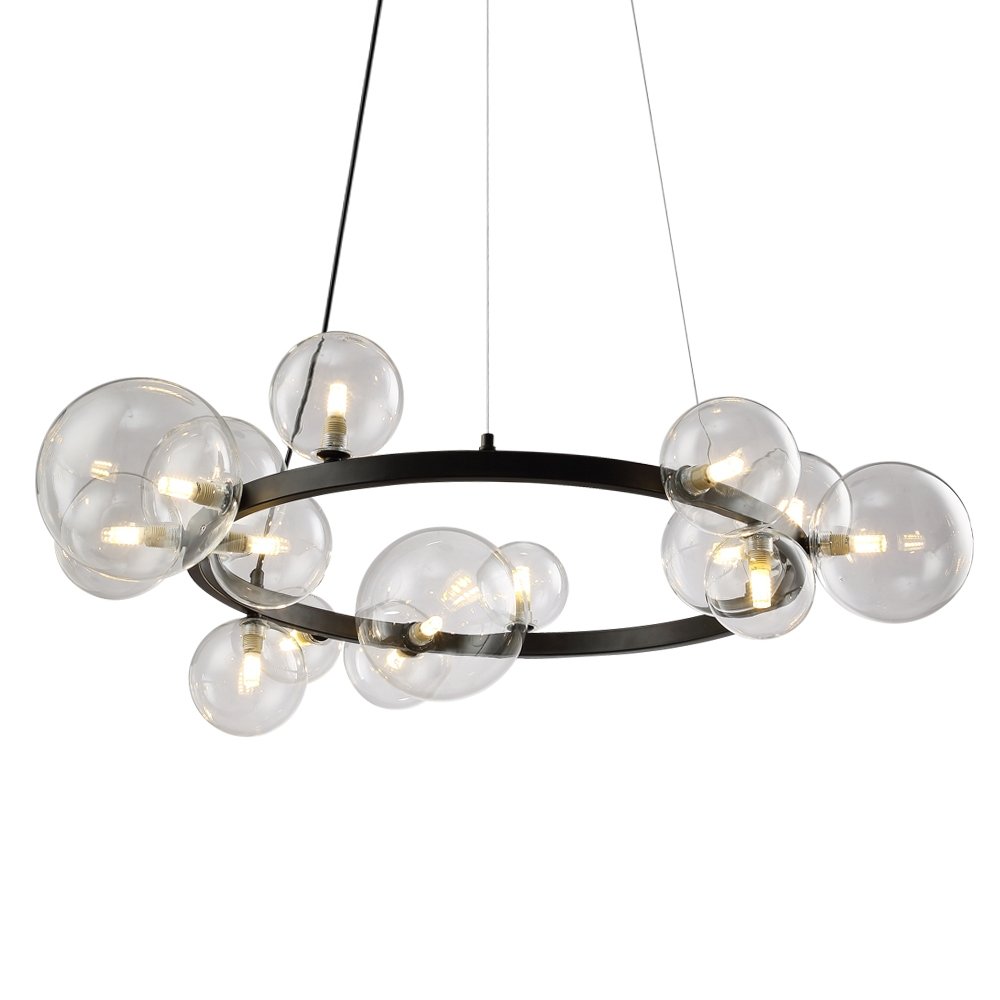 OMG1075R black/clear Подвесная люстра Delight Collection Art Deco Bubble OMG1075R black/clear