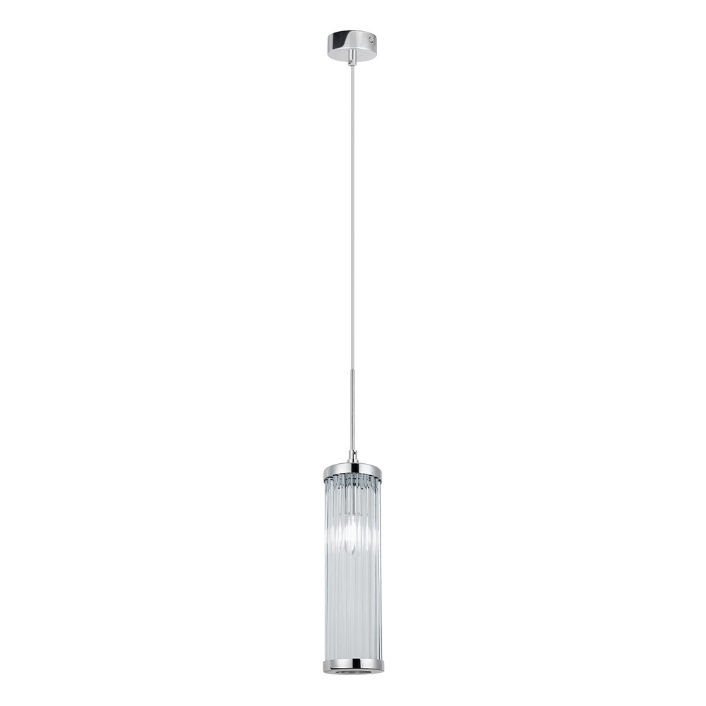 Светильник подвесной Crystal Lux Tadeo TADEO SP1 D100 CHROME/TRANSPARENTE