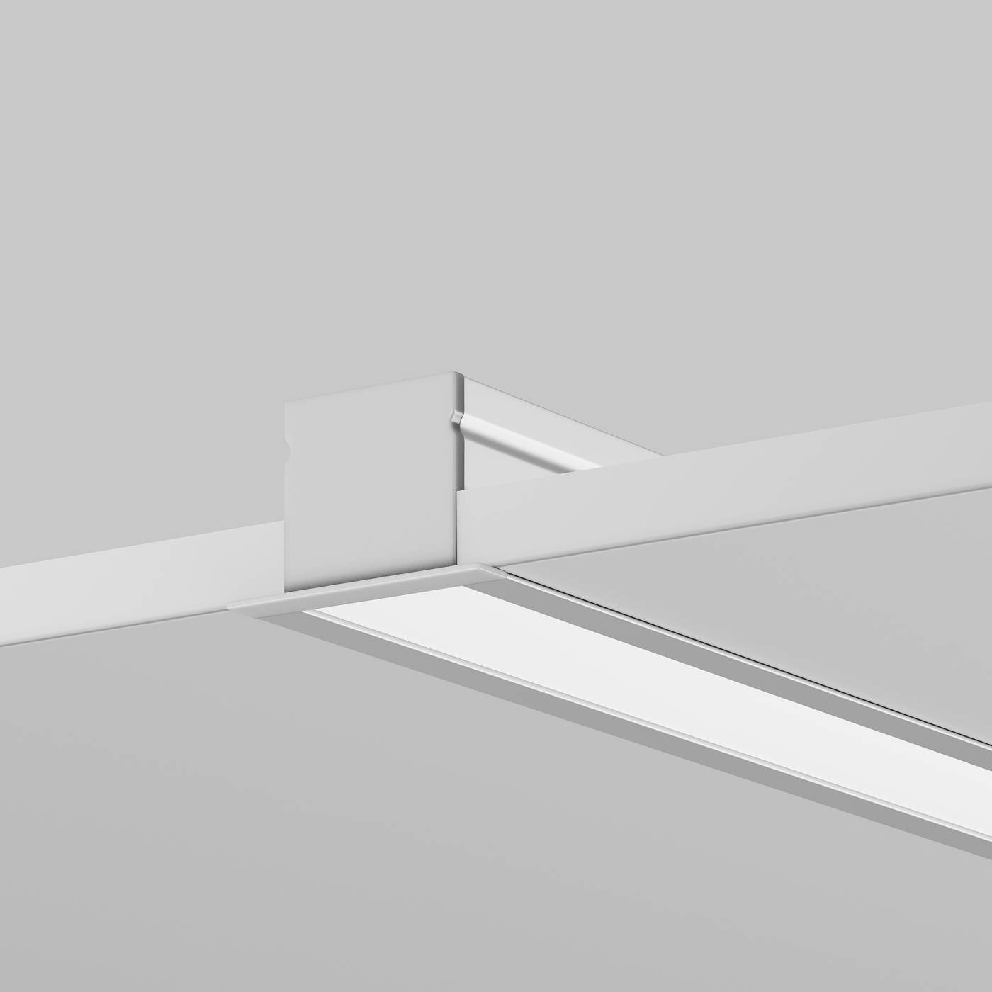 642070 Комплект заглушек (для профиля 27х20) 2 шт., Maytoni Встраиваемый с накладным фланцем профиль 642070