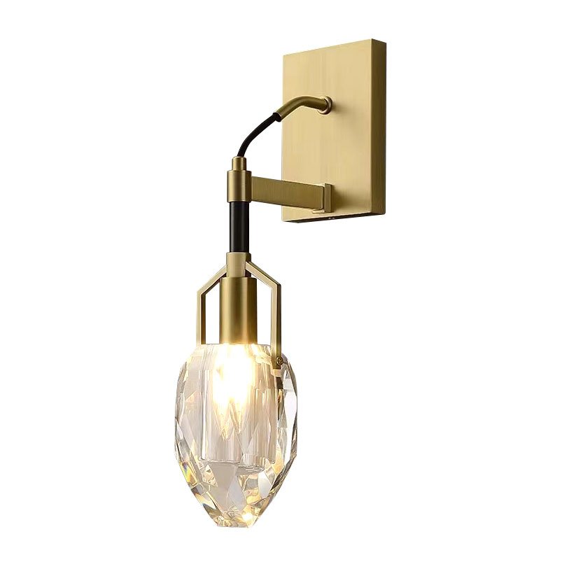 8960-1W brass/clear Настенное бра Delight Collection Wall lamp 8960-1W brass/clear