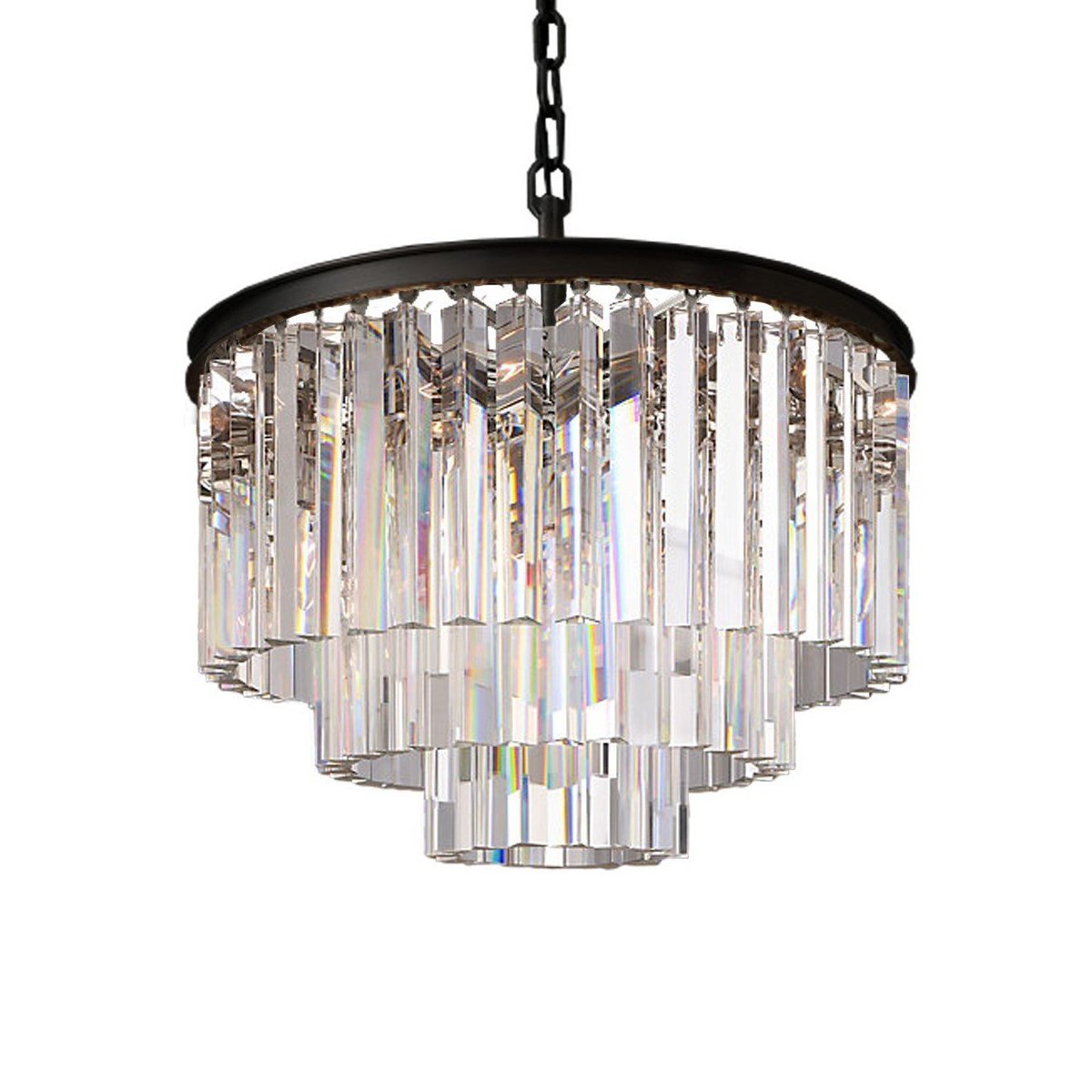 KR0387P-6 black/clear Подвесная люстра Delight Collection 1920s Odeon KR0387P-6 black/clear