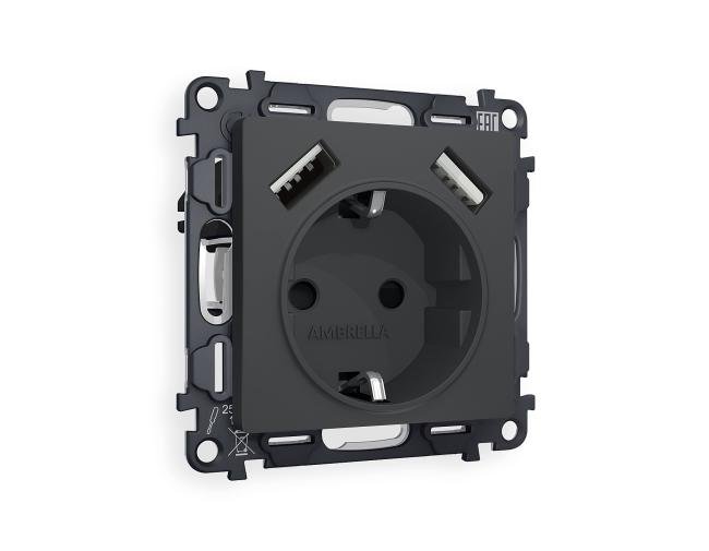 MA909010 Розетка Ambrella Volt ALFA MA909010