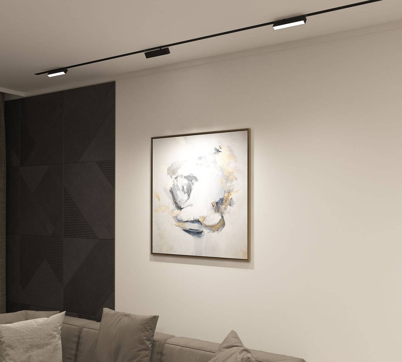 Трековый светильник Denkirs Smart Linear DK8009-BK
