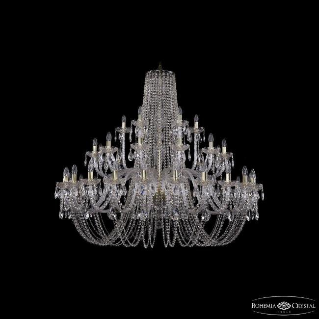 Подвесная хрустальная люстра 1402 Bohemia 1402/24+12+6/530 G