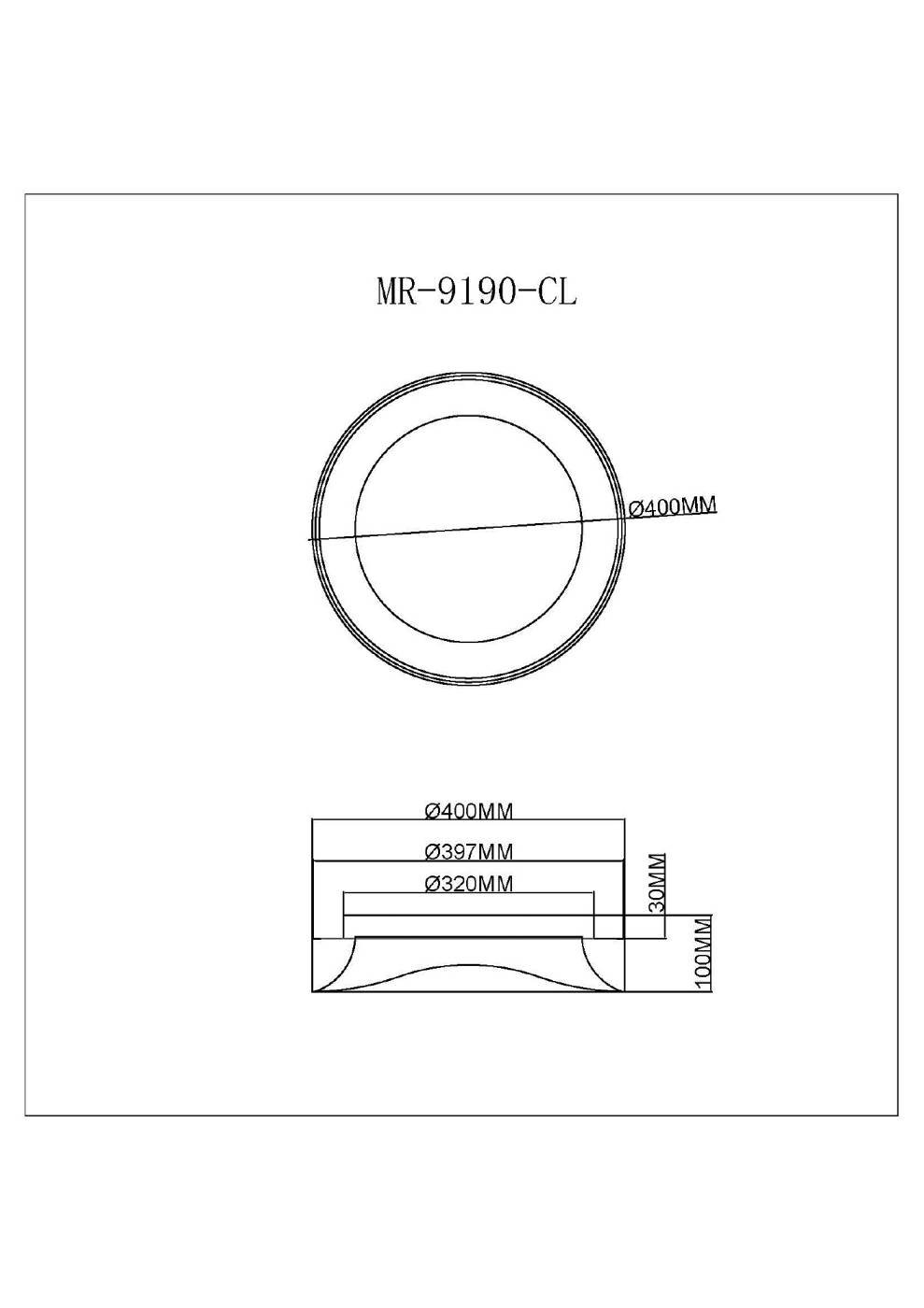 Светильник потолочный MyFar Diona MR9190-CL