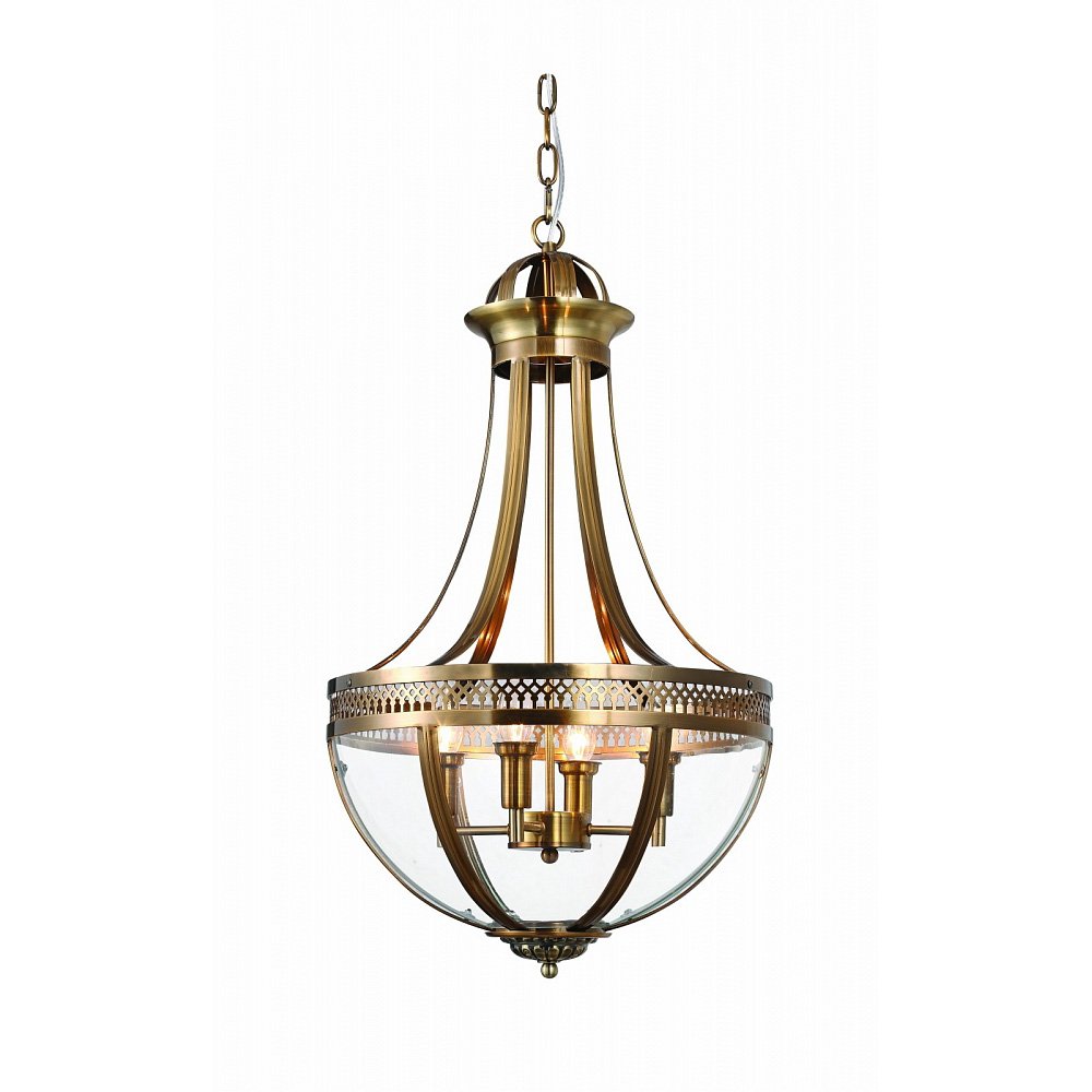 KM0287P-6 antique brass Подвесная люстра Delight Collection Capitol KM0287P-6 antique brass