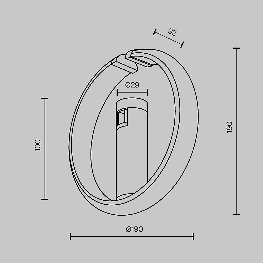 Трековый светильник Maytoni Zero TR230-1-10W3K-BS