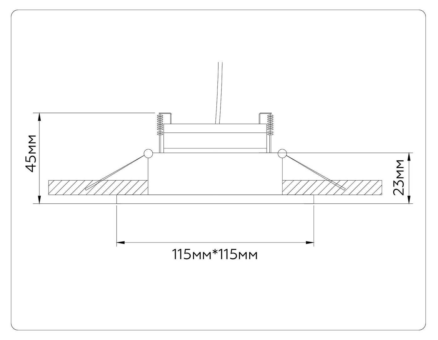 Встраиваемый светильник Ambrella GX Standard tech TN51916