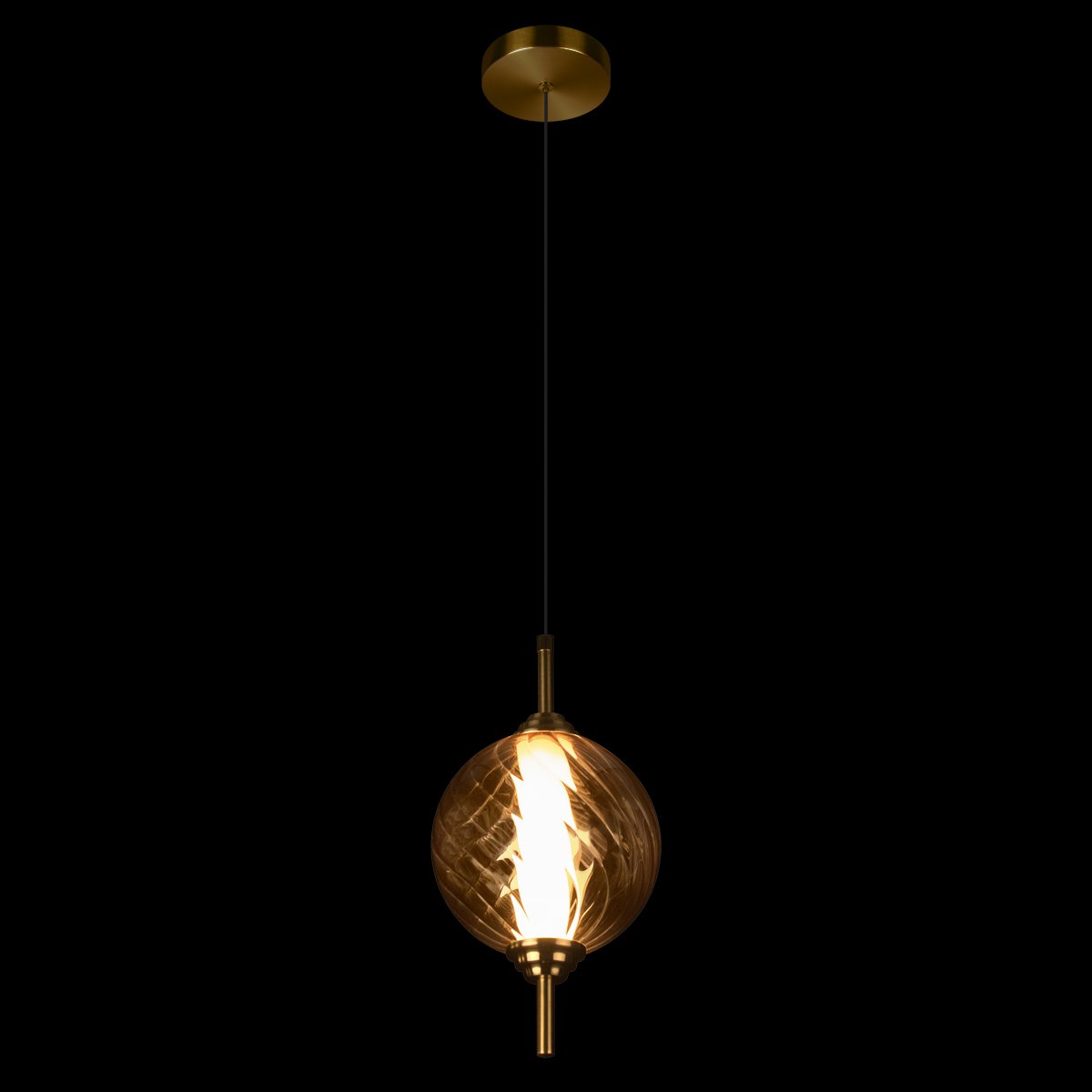 Светильник подвесной Loft It Helix 10421/B Amber