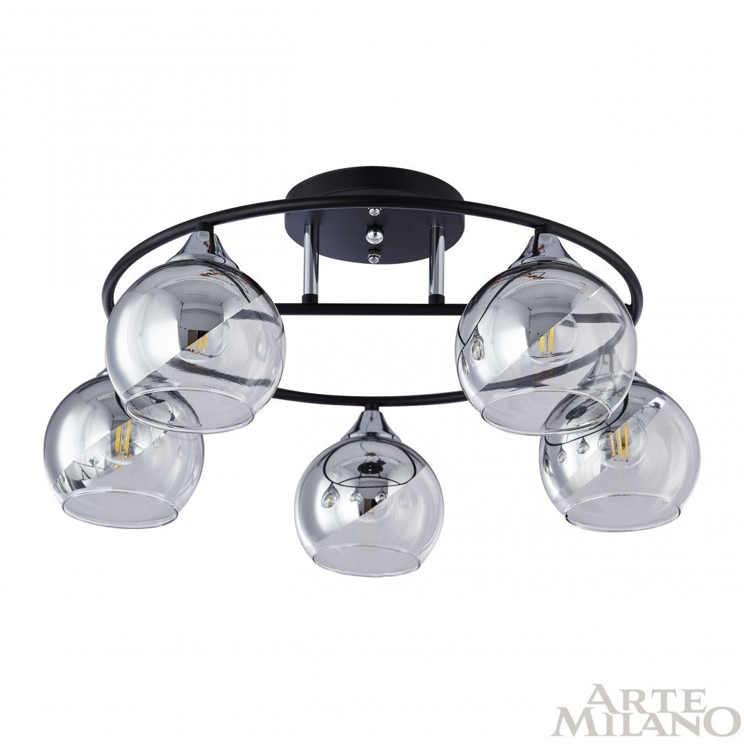 Потолочная люстра Arte Milano AMALFI 322403/5 BK+CR