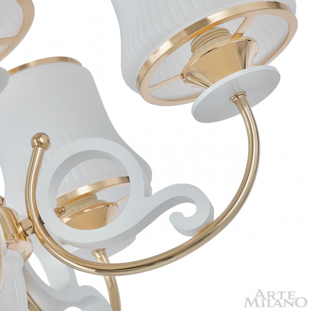 301097/8 Wh/Gd Подвесная люстра Arte Milano Florentia-1097 301097/8 Wh/Gd