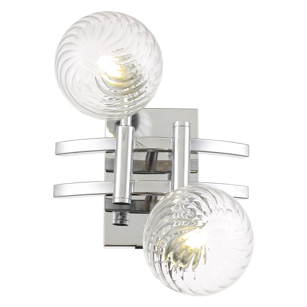 LUXURY AP2 CHROME Настенное бра Crystal Lux Luxury LUXURY AP2 CHROME