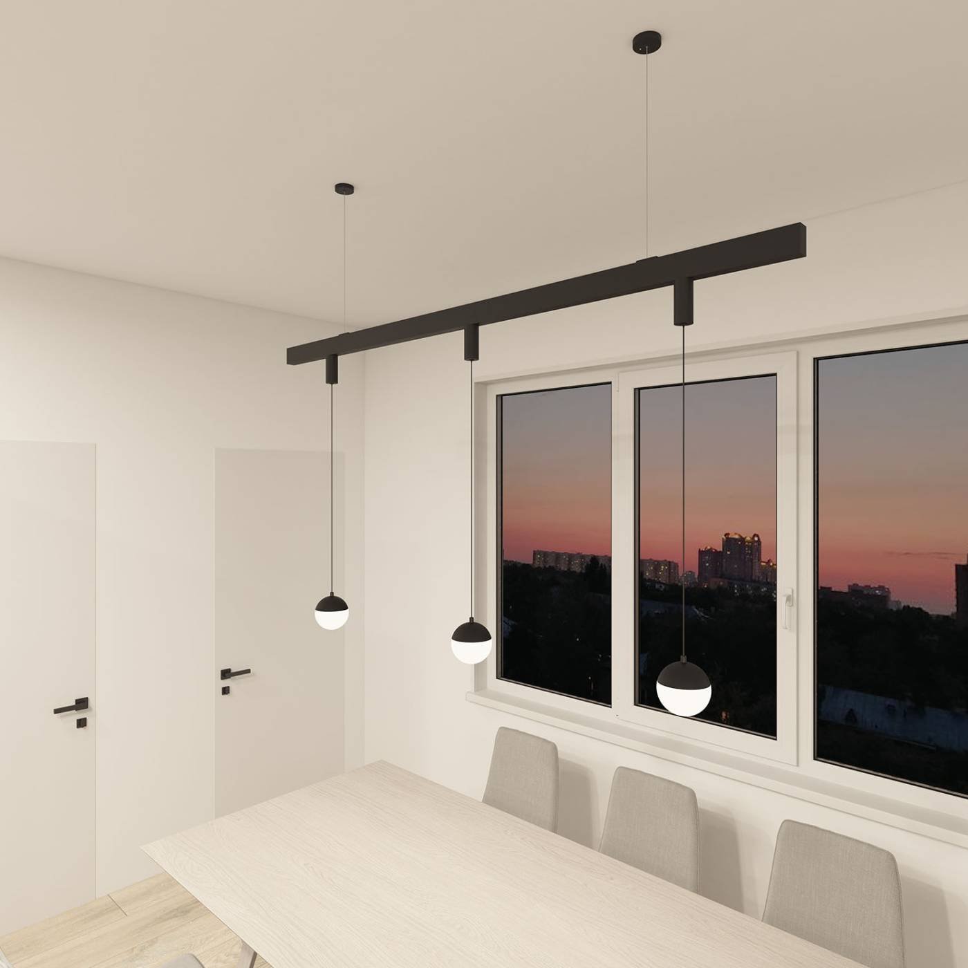 DK8056-BK Трековый светильник Denkirs Smart Moon DK8056-BK