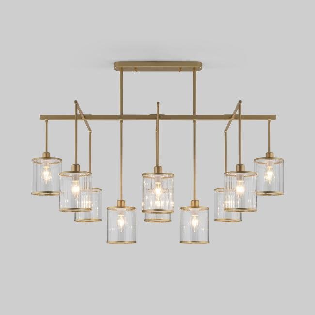 60144/10 золото Потолочная люстра Eurosvet Inari 60144/10 золото