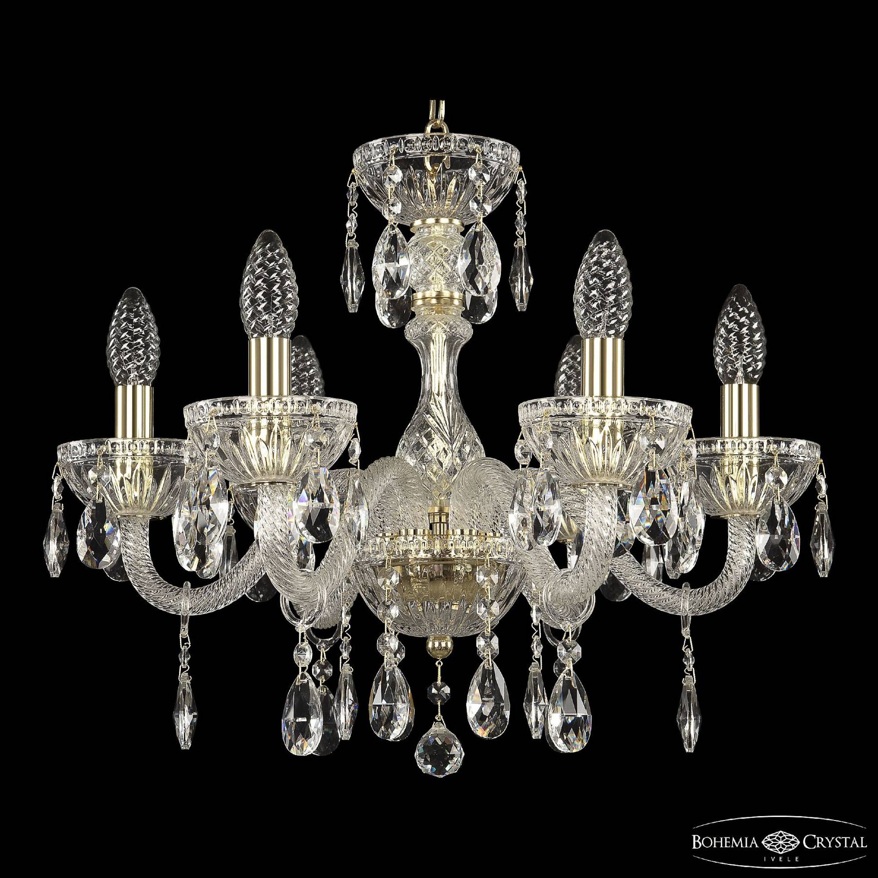 5417/6/165 G Clear/M-1G Подвесная люстра Bohemia 5417 5417/6/165 G Clear/M-1G