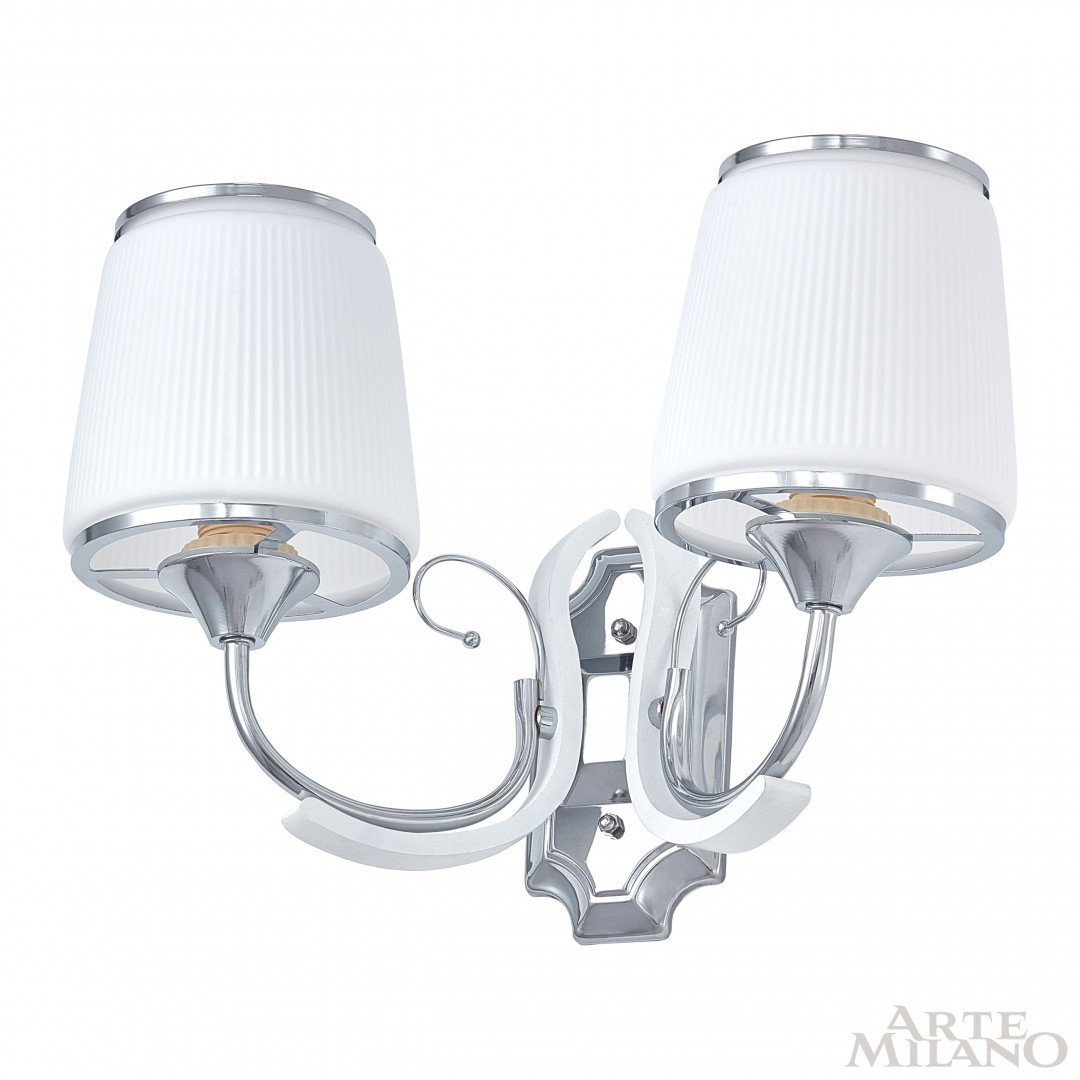 309247/2W Wh/Ni Настенное бра Arte Milano Florentia-9247 309247/2W Wh/Ni