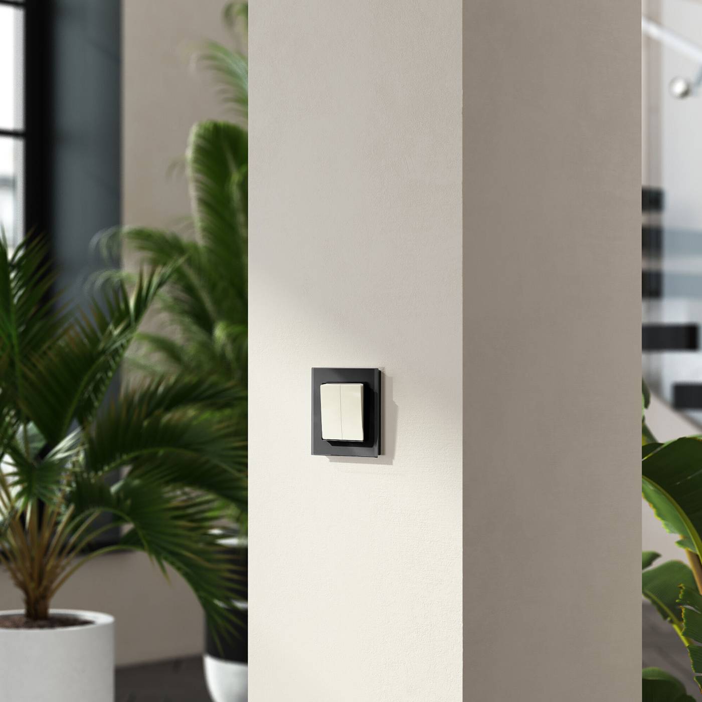 W1123003/ Перекрестный выключатель двухклавишный (слоновая кость) Выключатель Werkel W1123003/ Перекрестный выключатель двухклавишный (слоновая кость)