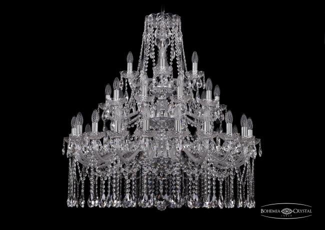 1413/20+10+5/360/3d Ni Подвесная хрустальная люстра 1413 Bohemia 1413/20+10+5/360/3d Ni