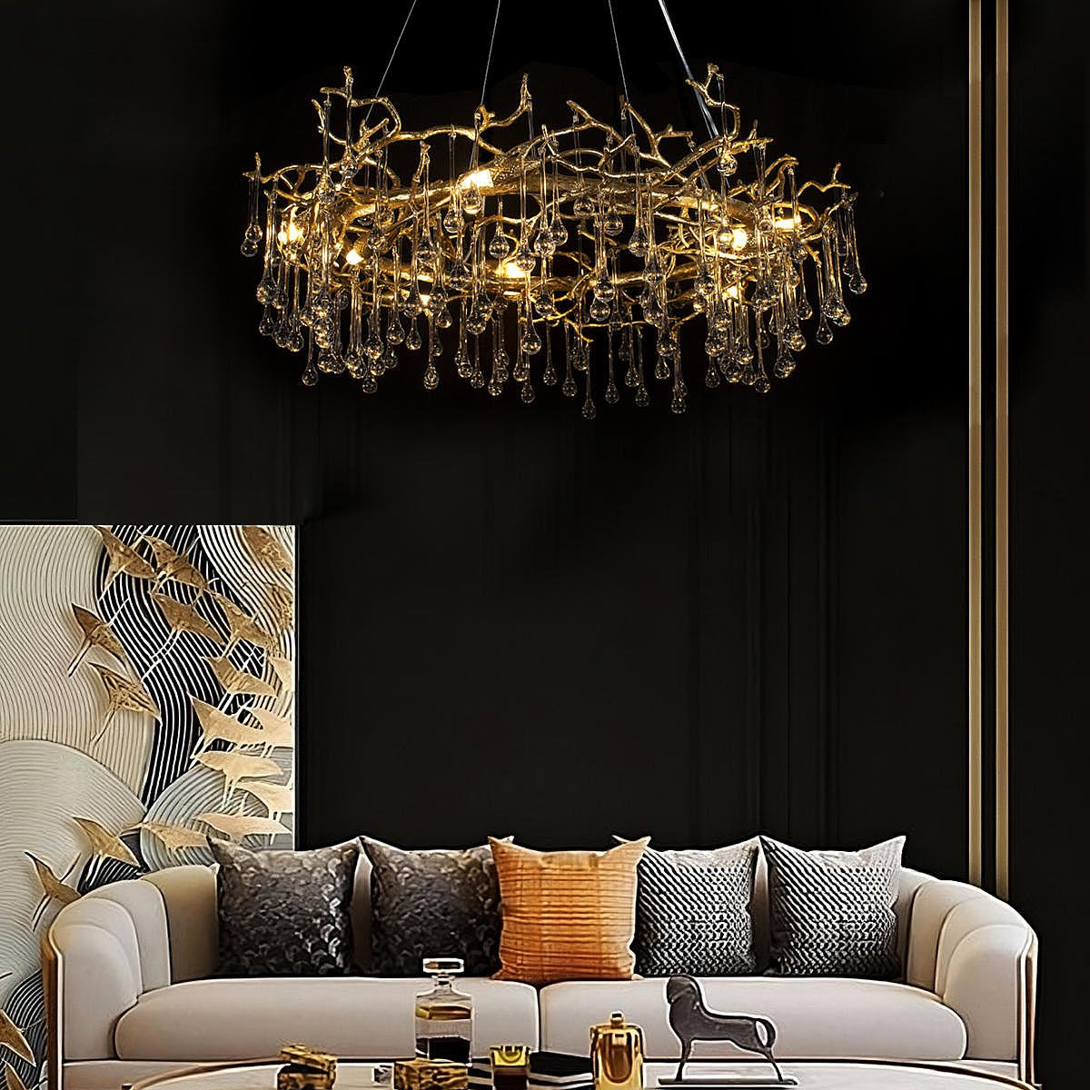 10068/800 GD Подвесная люстра Loft It Bijout 10068/800 GD
