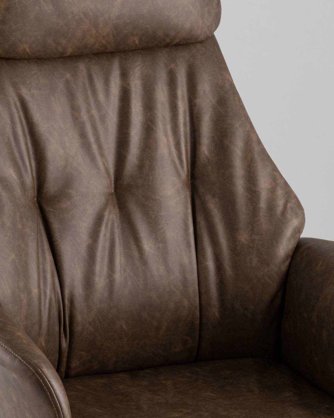 Офисное кресло Stool Group YF-0515 FH-65 brown retro