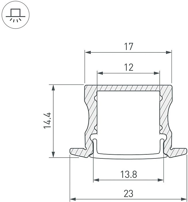 Профиль Arlight Arh-Line 044278