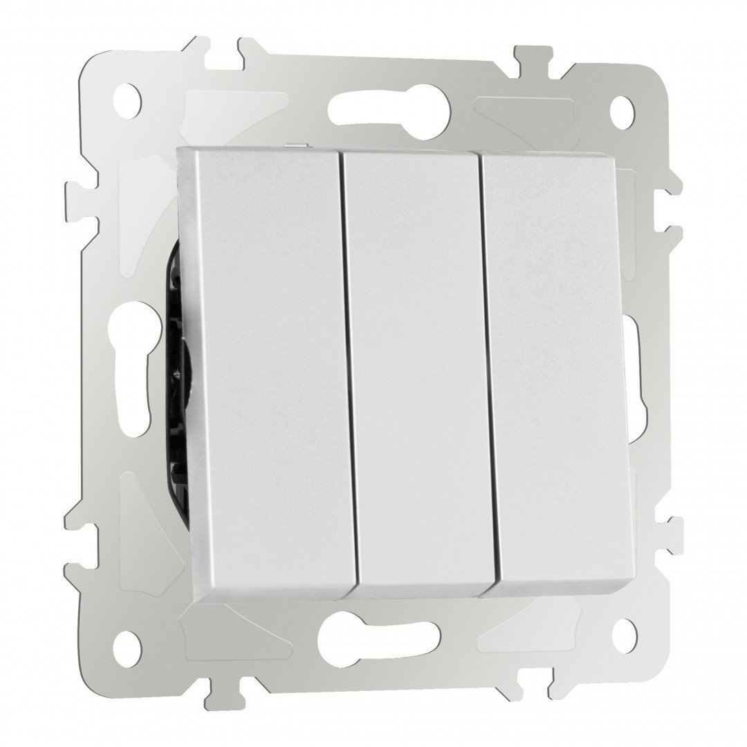 203.30-3.silver Выключатель Arte Milano Am-203 203.30-3.silver