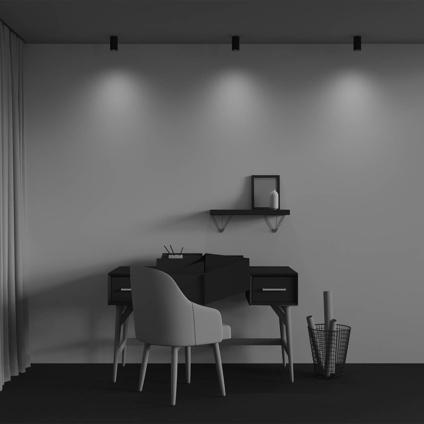 C106CL-01-GU10-B Накладной светильник Maytoni Calipso C106CL-01-GU10-B