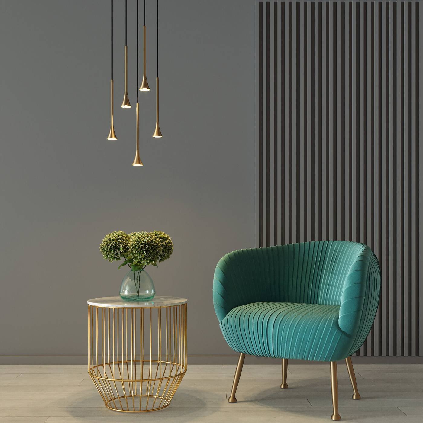 50314 LED 5W 3000K латунь Светильник подвесной Elektrostandard Hall 50314 LED 5W 3000K латунь