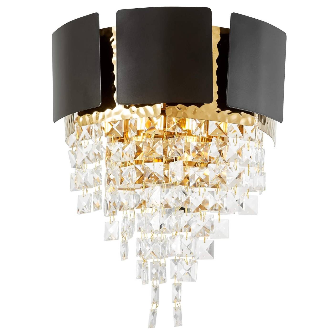 Настенное бра Lumina Deco Molina LDW 7045-2 BK+GD