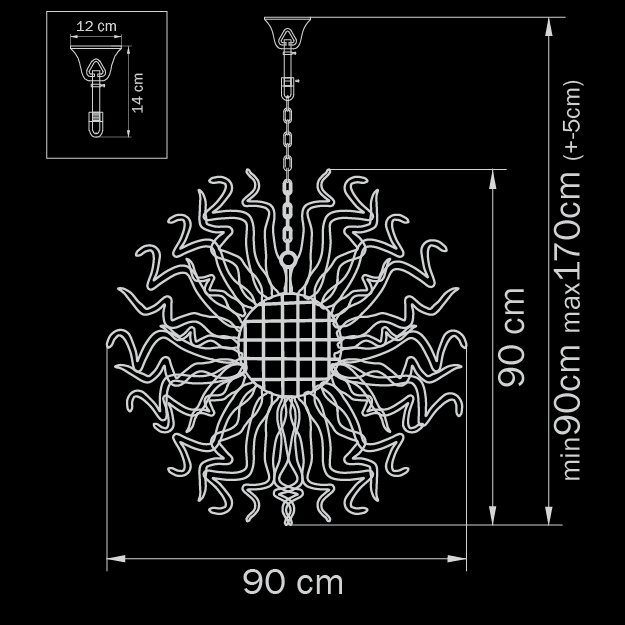 890031 Подвесная люстра Lightstar Esplosio 890031