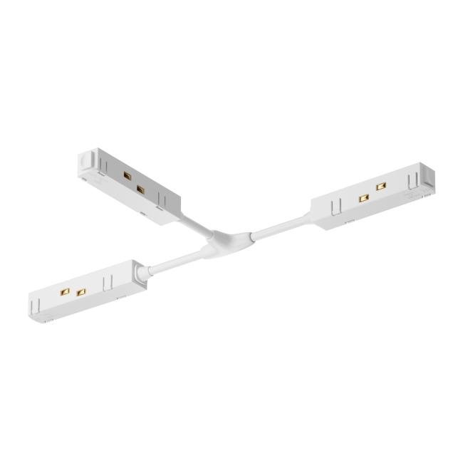 TRA004CWT-22W Коннектор питания Т-образный Gravity белый Maytoni Accessories for tracks Gravity TRA004CWT-22W