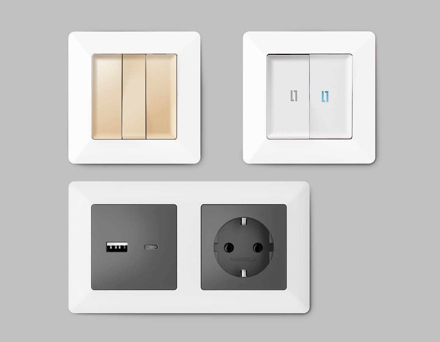 AF110121 Рамка Ambrella Volt Line AF110121