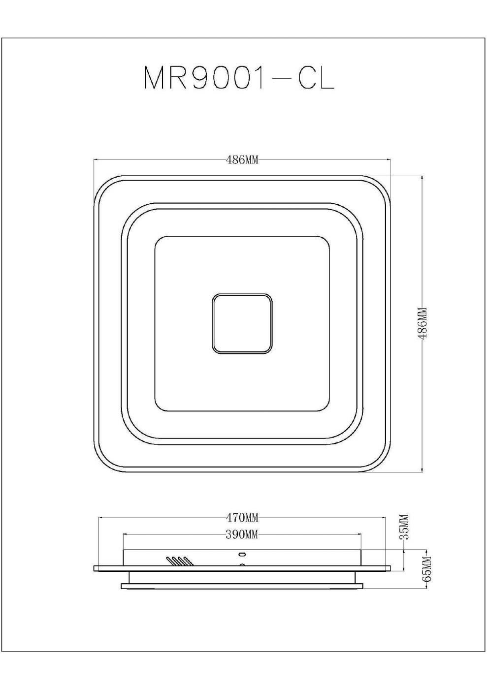 MR9001-CL Светильник потолочный MyFar Button MR9001-CL