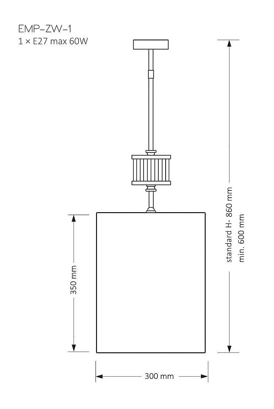 EMP-ZW-1(N) Светильник потолочный Kutek Empoli EMP-ZW-1(N)