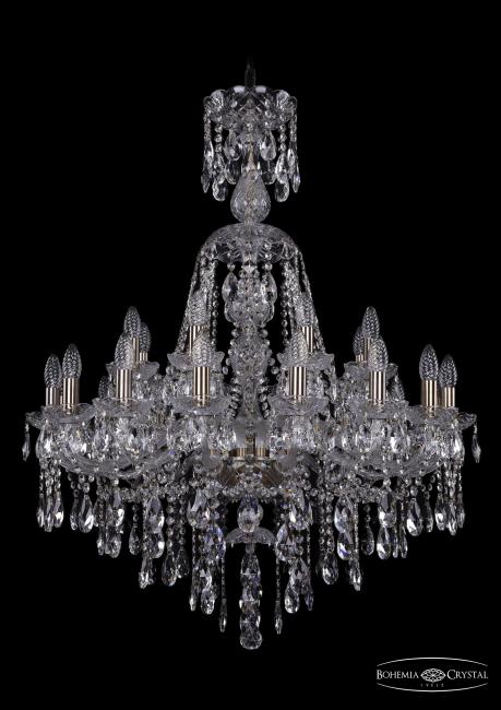 1415/16+8/300/XL-106 Pa Подвесная хрустальная люстра 1415 Bohemia 1415/16+8/300/XL-106 Pa