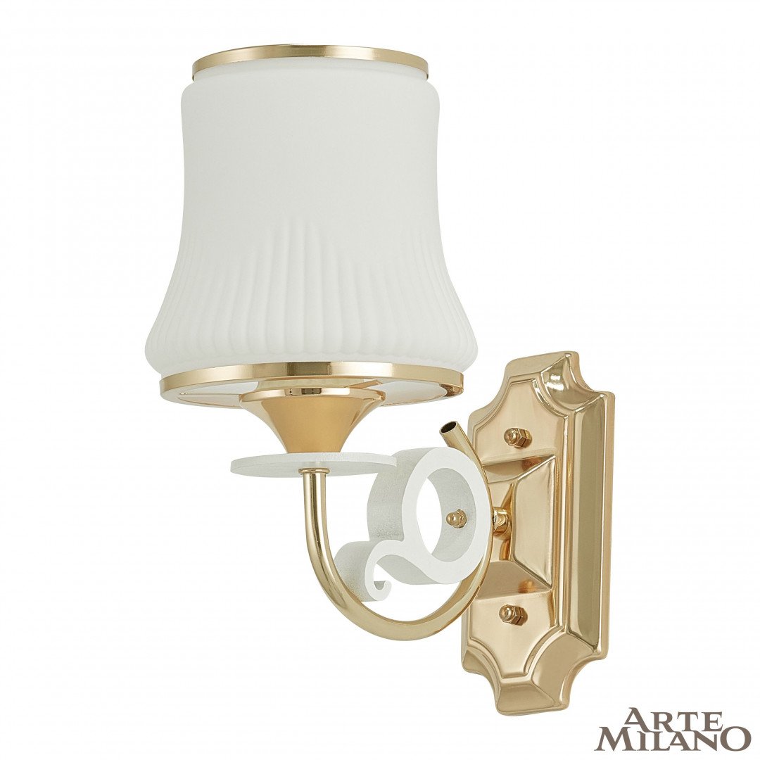 301097/1W Wh/Gd Настенное бра Arte Milano Florentia-1097 301097/1W Wh/Gd