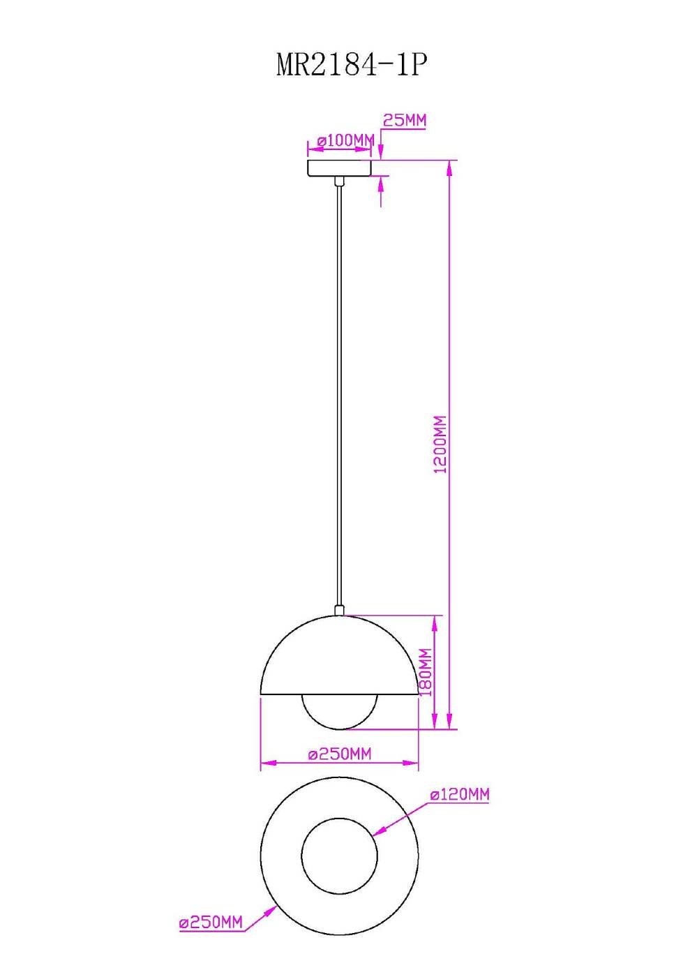 MR2184-1P Светильник подвесной MyFar Dorothy MR2184-1P