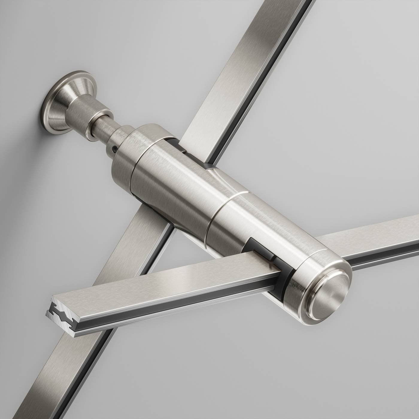 Крепление настенное Wall двойное Maytoni Accessories for tracks Flarity TRA155CW-D1-PT