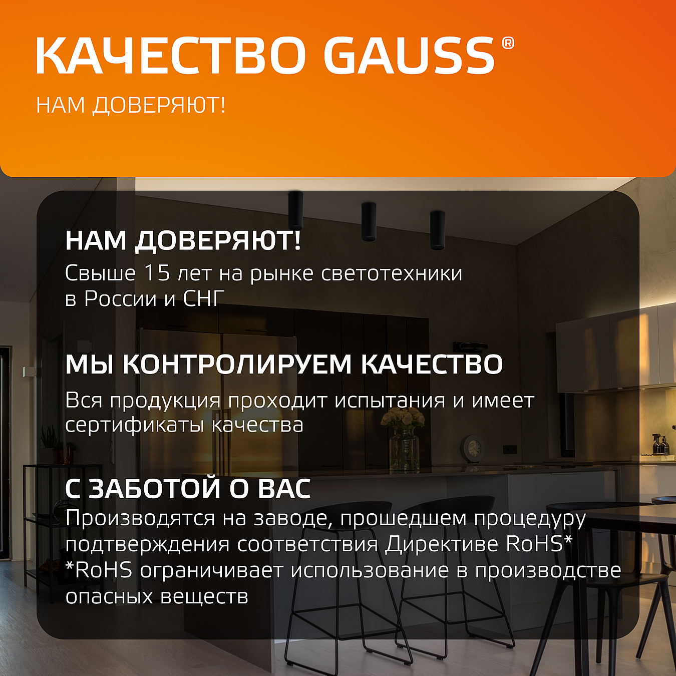 Накладной светильник Gauss HD028