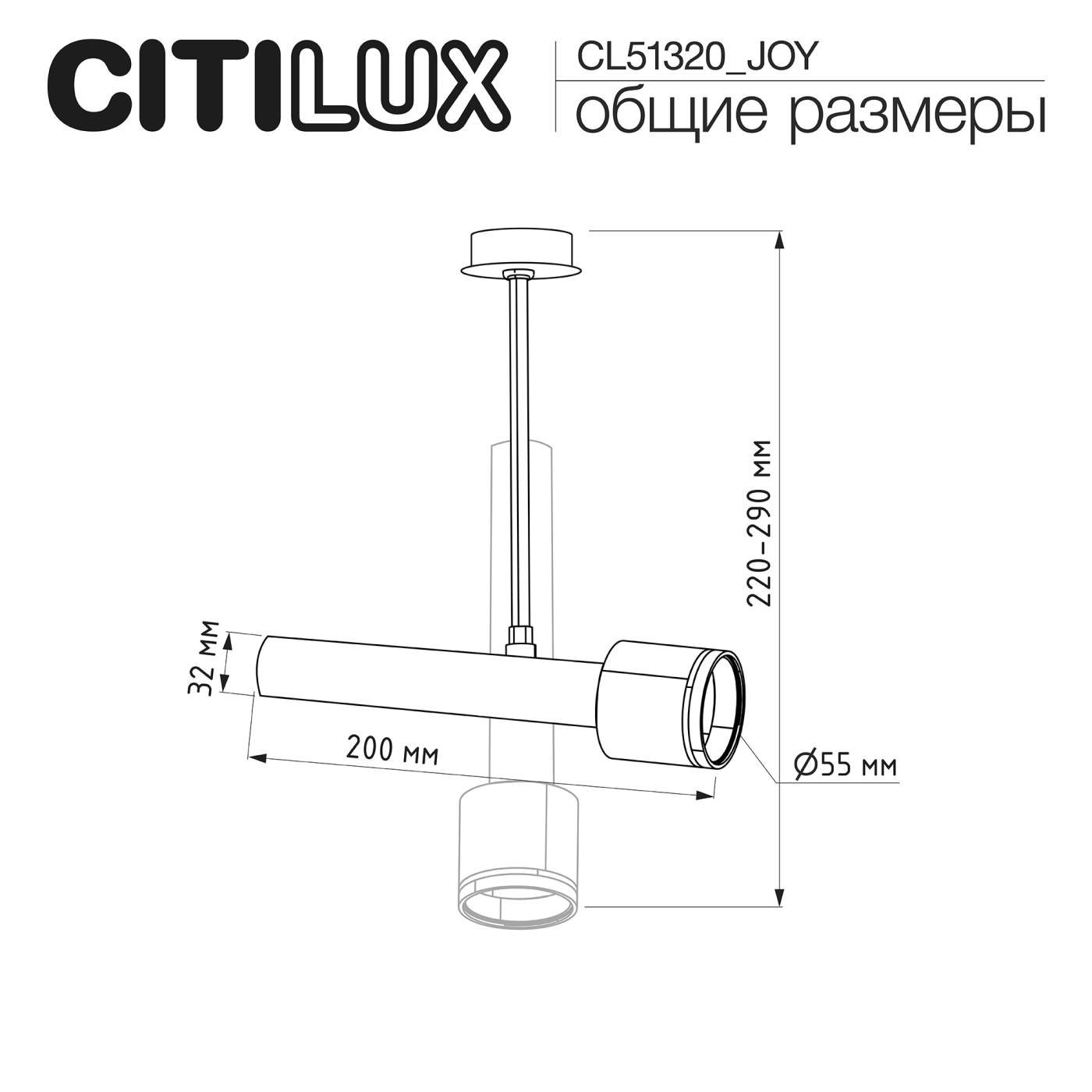 CL51320_JOY Встраиваемый светильник SkyPORT.10 Citilux CL51320_JOY