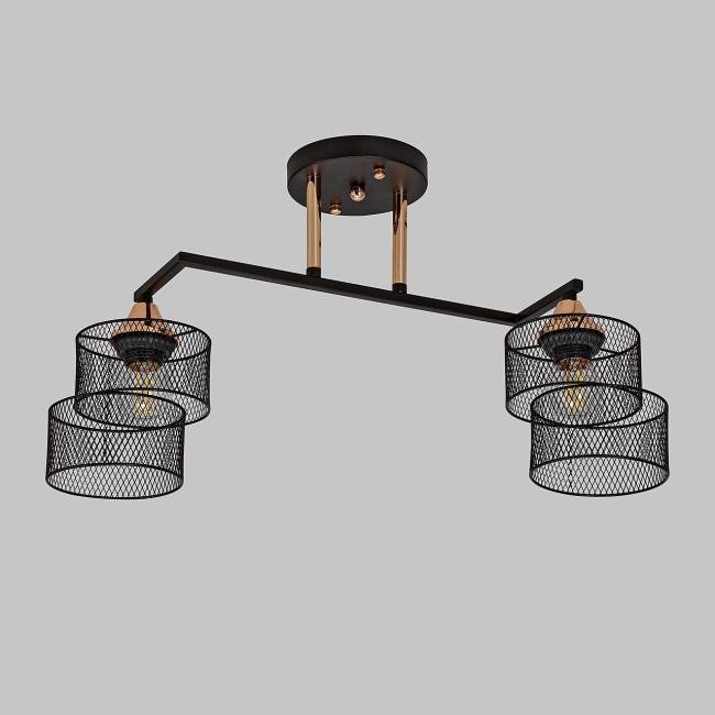 Потолочная люстра IMEX MD.4252-2-S-BK+FGD