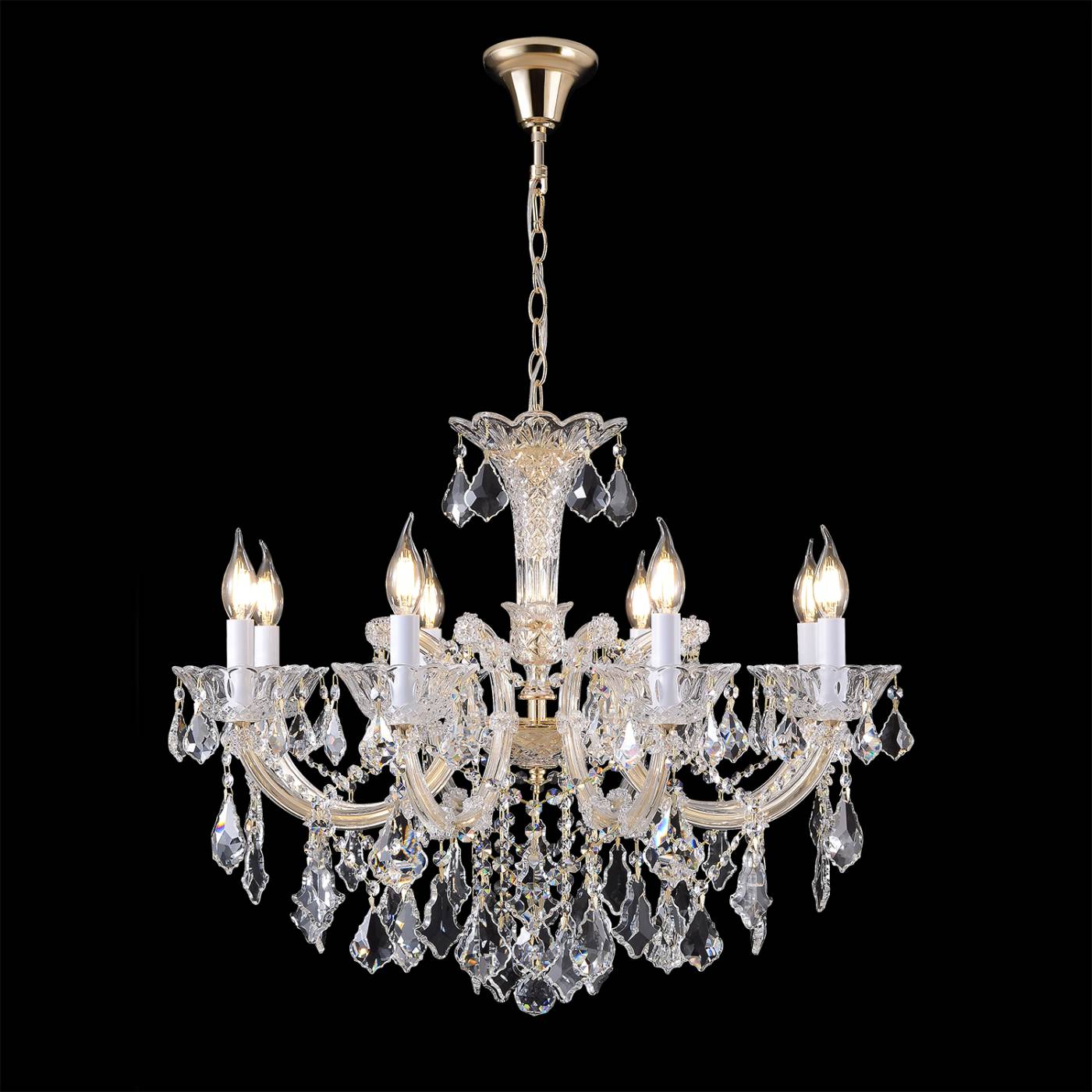 CRISTELLE SP8 GOLD Подвесная люстра CRISTELLE Crystal Lux CRISTELLE SP8 GOLD