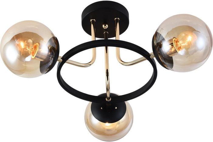 Потолочная люстра 01344-0.3-03 BK+FGD