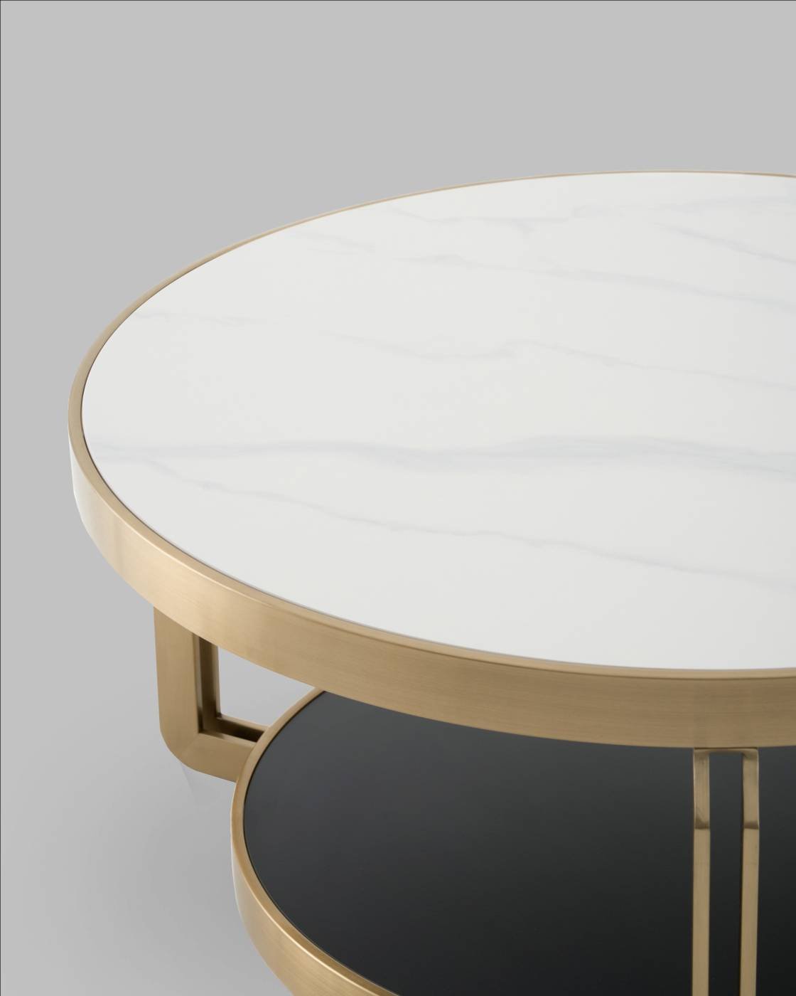 Журнальный стол Stool Group Калисто ECT-316-BRCG white/black